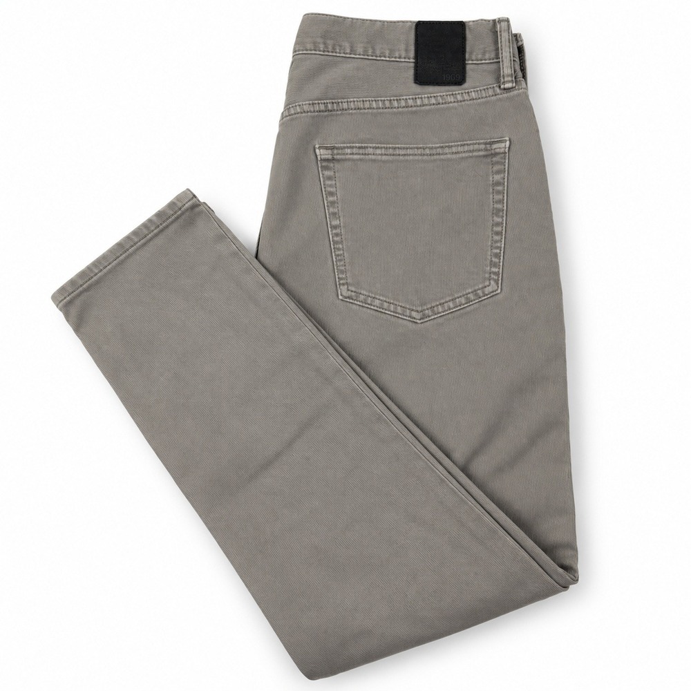 Gap 1969 Slim Bedford Pants Mens 34x30 Dolphin Grey Textured 5-Pocket Trousers